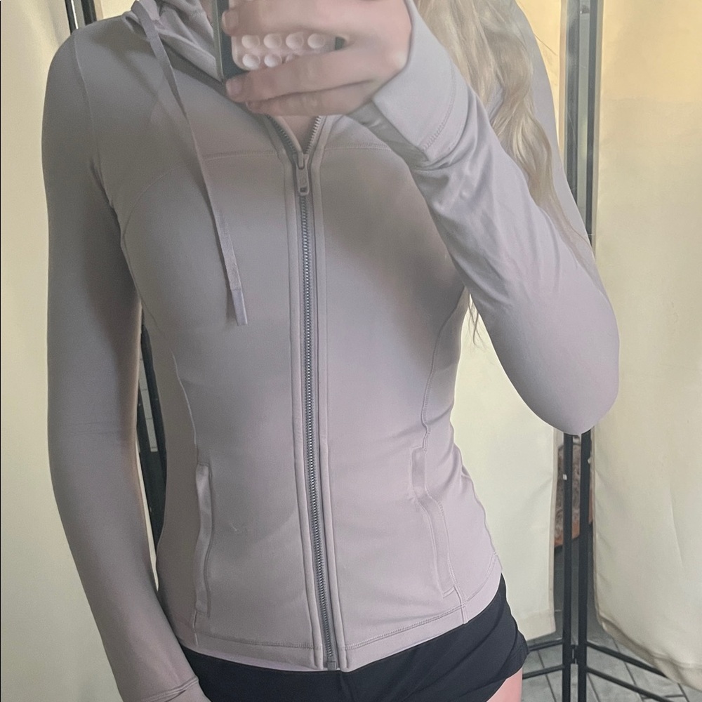 Lululemon Athletica Light Gray Zip-Up Hoodie